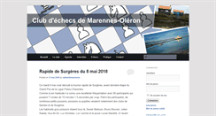 Desktop Screenshot of echecsmarennes.fr